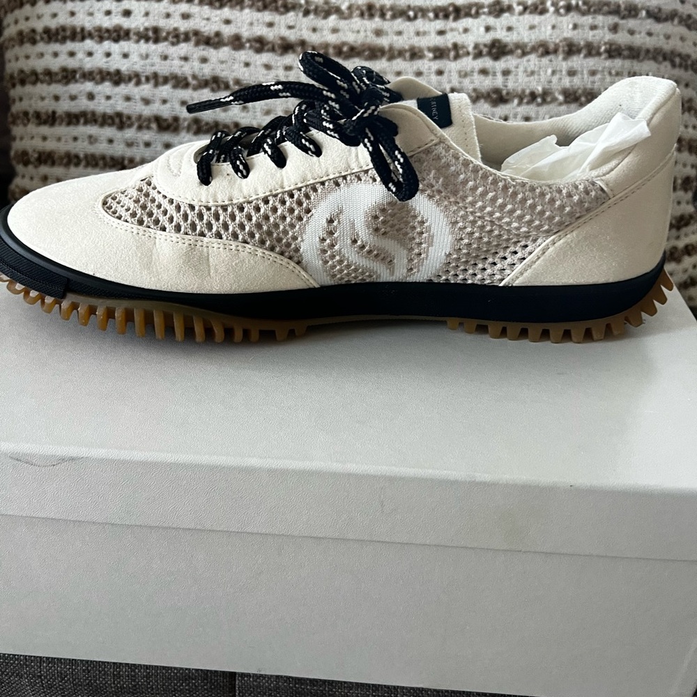 Stella McCartney Cream and Black Sneakers